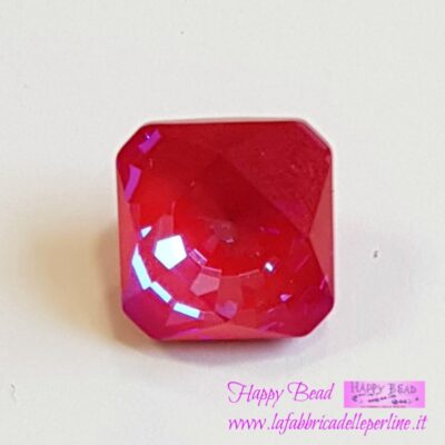 Cabochon Kaleidoscope Square (4499)Swarovski 14mm Delite Royal Red
