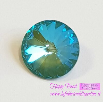 Rivoli Swarovski (1122) 14mm Crystal Silky Sage DeLite