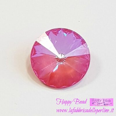 Rivoli Swarovski (1122) 14mm Crystal Pink Lotus DeLite