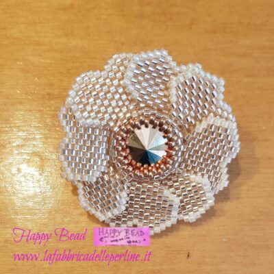 KIT Spilla Petals colore Rosa Antico