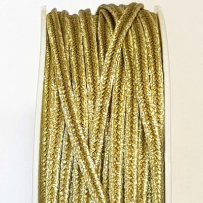Cordoncino Soutache Metalizzato Verde Oro
