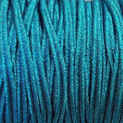 Cordoncino Soutache Metalizzato Azzurro