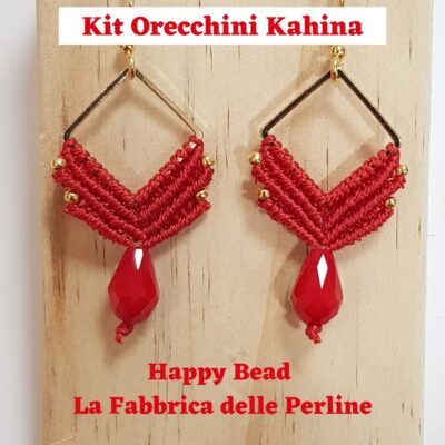 Orecchini Kahina Rosso