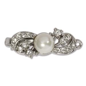 Chiusura Fiocco 25x10mm Argento