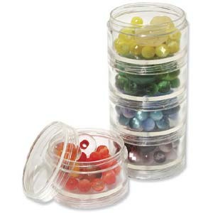 Vassetti a torre in Plastica Trasparente 5 pezzi