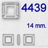 Square Ring Swarovski (4439) 14mm Crystal CAL V SI