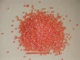 Delica 11/0 (DB235) Salmone Luster Lined Crystal Ceylon Inside Color