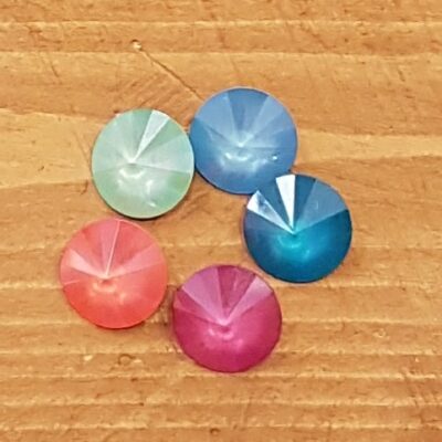 Rivoli Swarovski (1122) 14mm Shiny Lacquer Mint Green