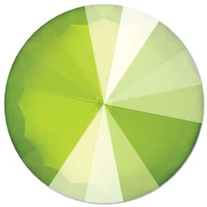Rivoli Swarovski (1122) 14mm Shiny Lacquer Lime
