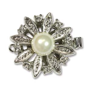 Chiusura a Fiore 20mm Argento