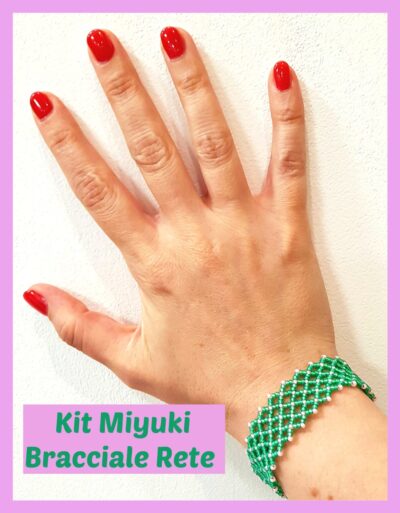 Kit Miyuki Braccaile Rete Verde / Rosa
