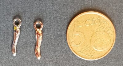 Ciondolo Metallo Cornetto 16mm