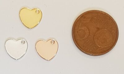 Ciondolo Metallo Cuore 10mm