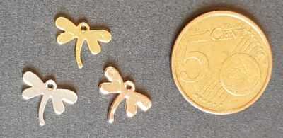 Ciondolo Metallo Libellula 9mm