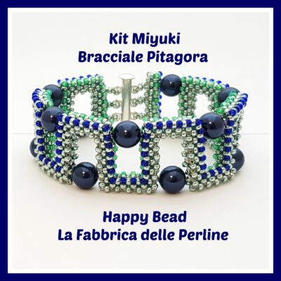 Kit Miyuki Braccaile Pitagora Verde metal / Blu China / Verde acqua