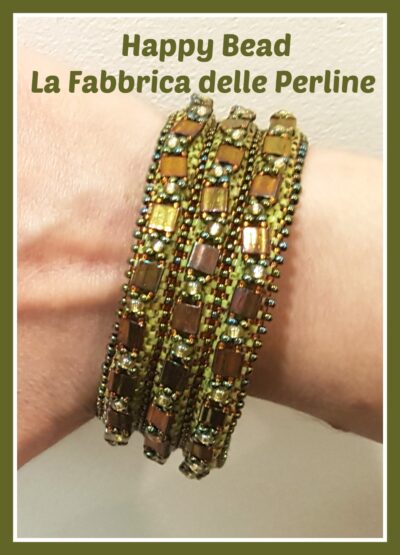 Kit Miyuki Bracciale Carla Verde Picasso / Bronze