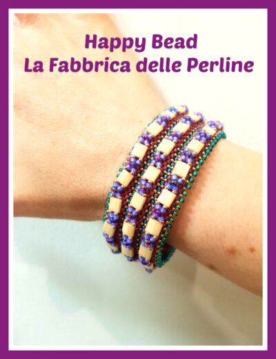 Kit Miyuki Bracciale Carla Fucsia / Biege