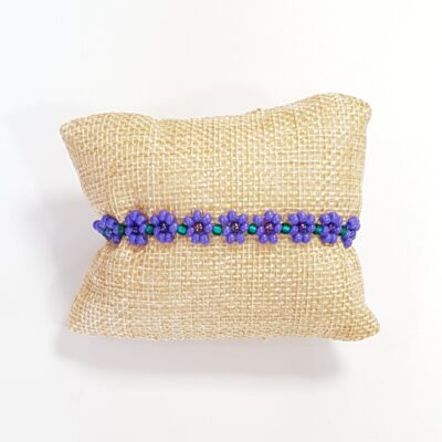 Bracciale MAXI Flora colore Viola e Verde