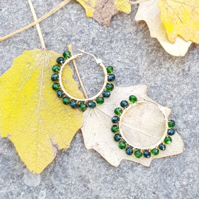 Orecchini Zaira color verdone opaco / verde foresta