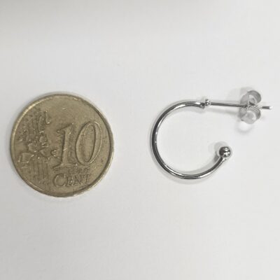 Base Orecchini a Cerchio aperti 15mm Argento