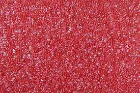 Delica 11/0 (DB75) Rosso Chiaro AB Lined Inside Color