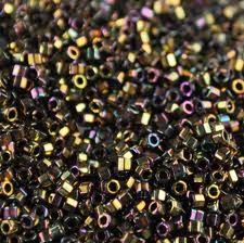 Delica 11/0 (DB23) Bronzo/Oro AB Metallico