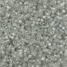 Delica 11/0 (DB271) Grigio Chiaro Silverlined Crystal Inside Color