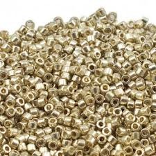 Delica 11/0 (DB1831) Oro Dorato Chiaro Galvanize DURACOAT