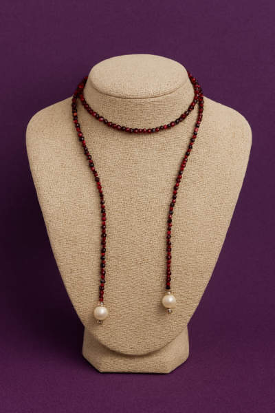 Corso Online e Kit Collana Lariat versione Bordeaux / Viola