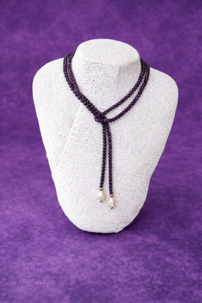 Corso Online e Kit Collana Lariat versione Tanzanite opaco / trasparente