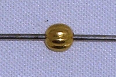 Sfera Righe Oro 3mm