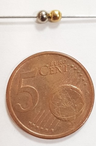 Sfera ACCIAIO Liscia 3mm Oro/Argento
