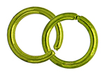 Anello Liscio Aperto 6,5mm verde lime