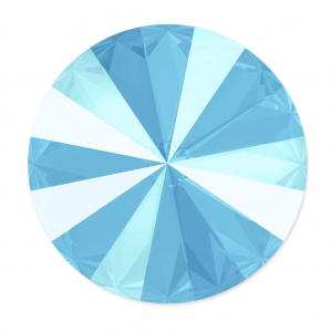 Rivoli Swarovski (1122) 12mm Shiny Lacquer Summer Blue